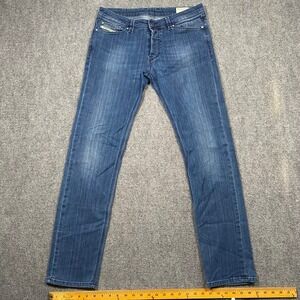 DIESEL KEEVER Stretch Jeans Mens 31x32 (Act. 32x30) Stretch Blue Denim Slim Fit